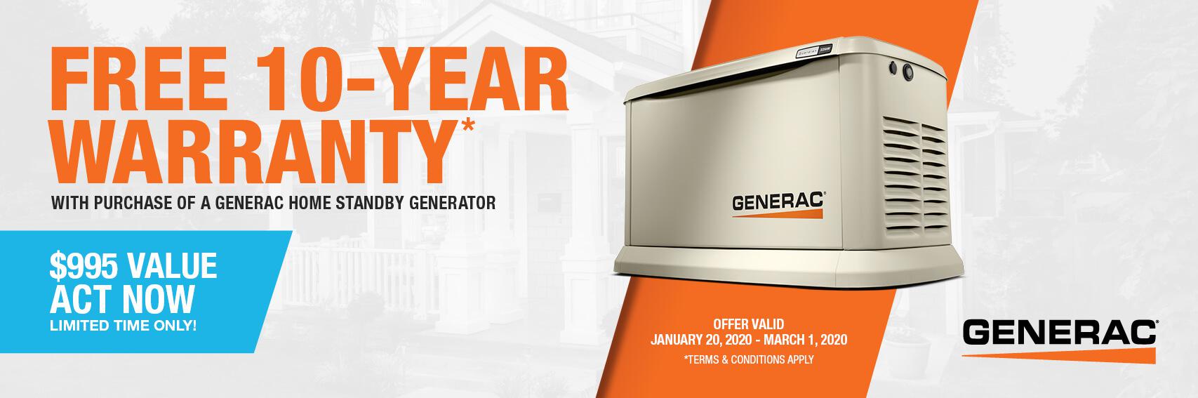 Homestandby Generator Deal | Warranty Offer | Generac Dealer | Benton Ridge, OH